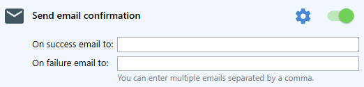 Email confirmation fields